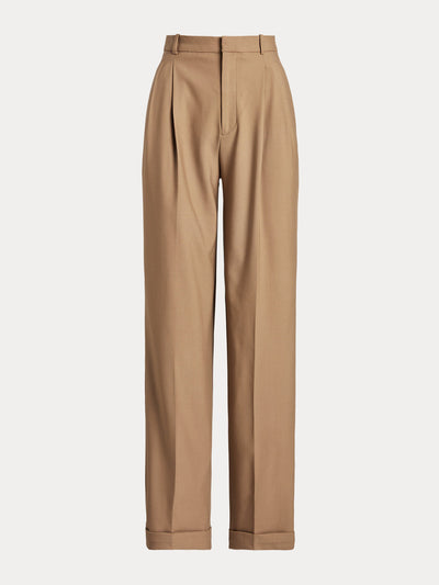 Polo Ralph Lauren Wool-blend wide-leg trousers at Collagerie