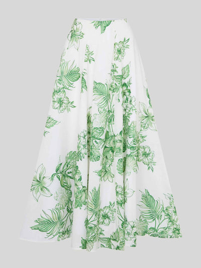 Really Wild Flora full midi skirt at Collagerie