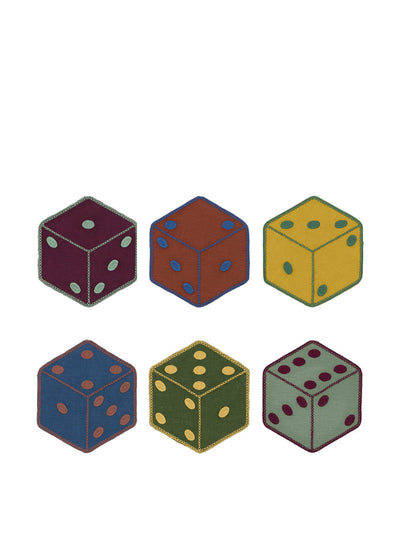 Rebecca Udall Dice linen cocktail napkins (set of 6) at Collagerie