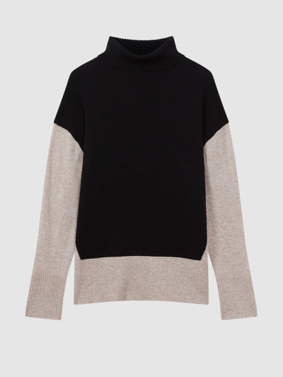 Reiss Wool blend roll neck jumper at Collagerie