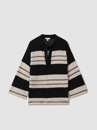 Reiss Chloe striped rugby top at Collagerie