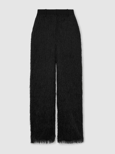 Reiss Danni atelier fringed crepe trousers at Collagerie