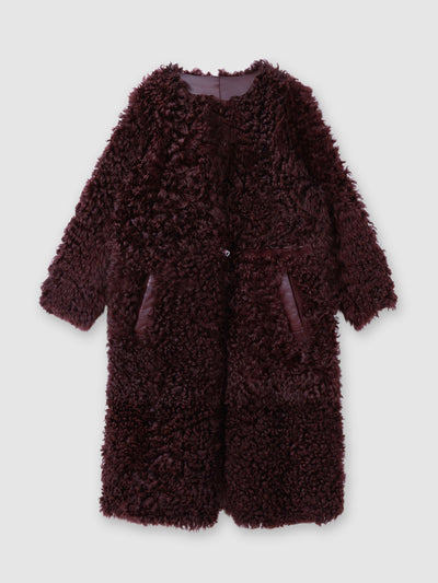 Reiss Dianna atelier shearling convertible coat at Collagerie