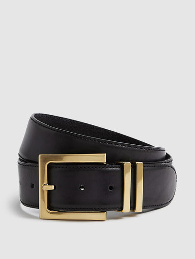 Reiss Brompton leather belt at Collagerie