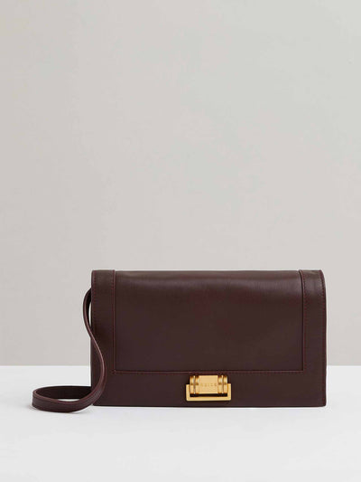 Reiss Sariah leather suede shoulder bag at Collagerie