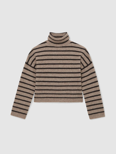 Reiss Wynn stripe roll-neck jumper at Collagerie
