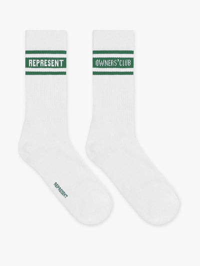 Represent White racing green socks at Collagerie