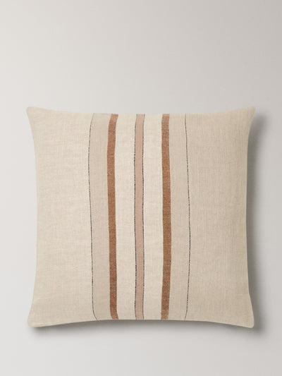 Mango Linen striped cushion cover at Collagerie