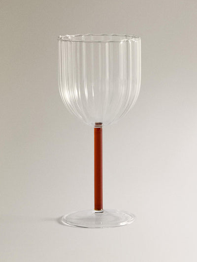 Zara Home Borosilicate glass with coloured stem at Collagerie