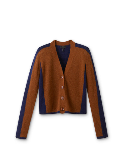 ME+EM Contrast panel relaxed cardigan at Collagerie