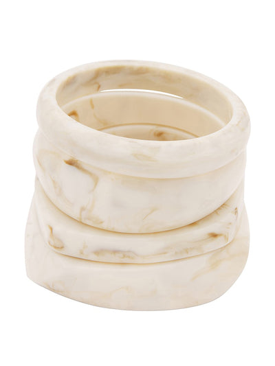 Epifene Marble resin bangles at Collagerie