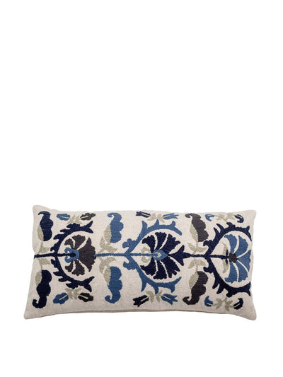 Bloomingville Embroidered rectangular cushion at Collagerie