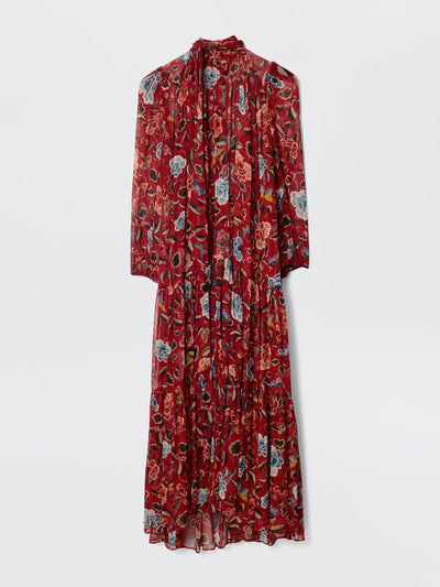 Rixo Adalind crinkle chiffon dress at Collagerie
