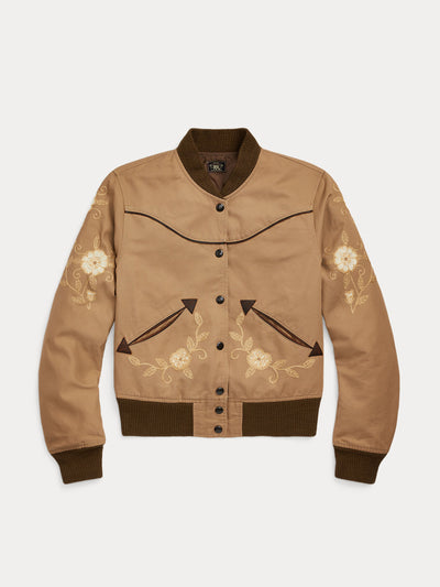 Ralph Lauren Embroidered sateen western jacket at Collagerie