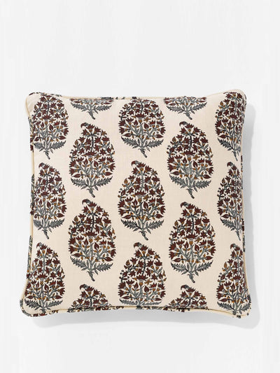 Robert Kime Indian pear fabric cushion at Collagerie