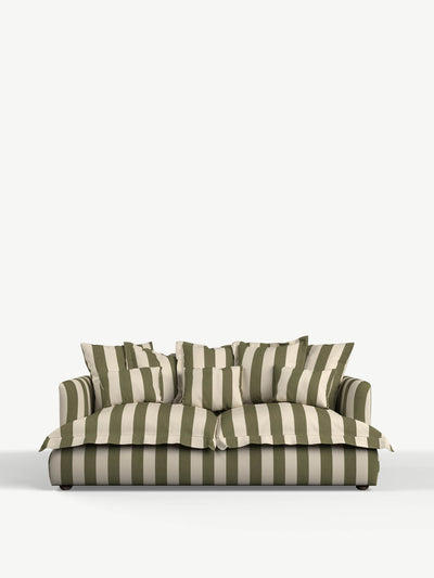 Rose & Grey Penny sofa 3-seater with 2 seat cushion at Collagerie