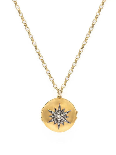 Kirstie Le Marque Diamond guiding star locket at Collagerie