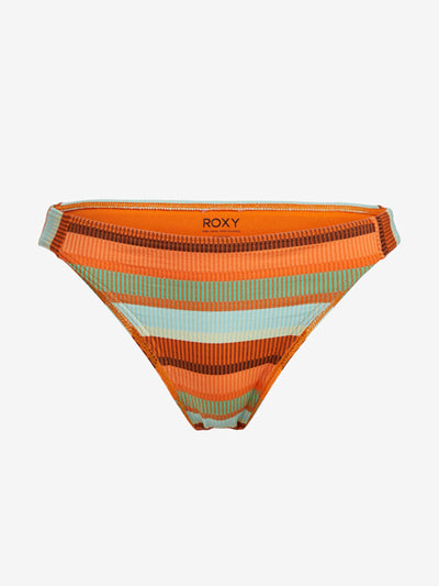Roxy Sunset Stripe bikini briefs at Collagerie