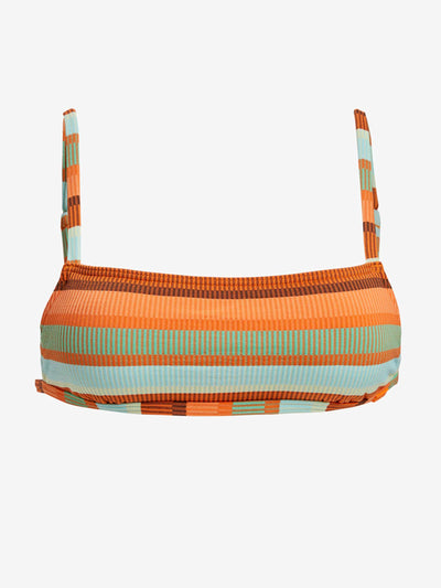 Roxy Sunset Stripe bikini top at Collagerie