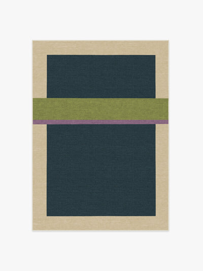 Ruggable Architectural digest breakout teal & chartreuse tufted rug at Collagerie