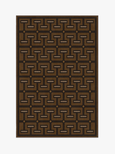 Jonathan Adler Thebes cognac tufted rug at Collagerie