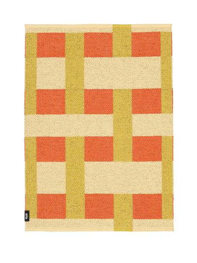 Rugvista Checkson yellow rug at Collagerie