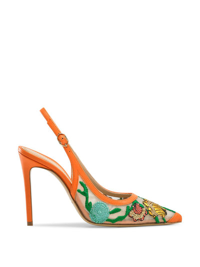 Russell & Bromley Multicoloured slingback point pumps at Collagerie