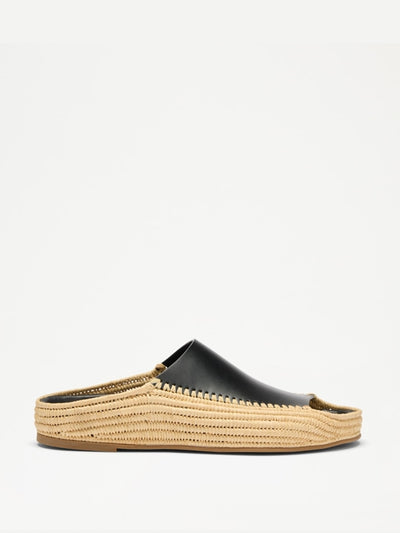 Russell & Bromley Whitesands handwoven espadrille clogs at Collagerie