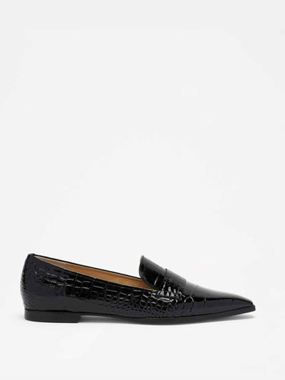 Russell & Bromley Totter flat snipped toe loafers at Collagerie