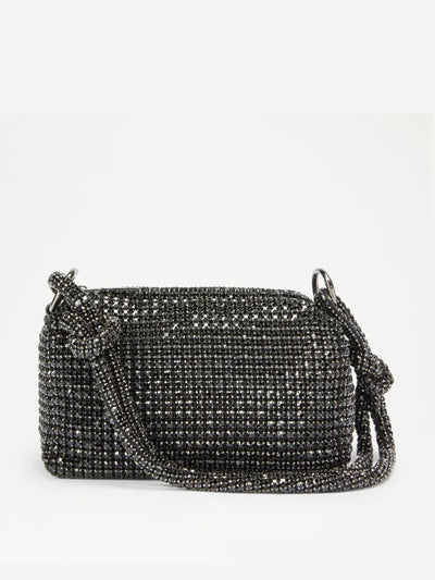 Russell & Bromley Rhinestone knot shoulder bag at Collagerie