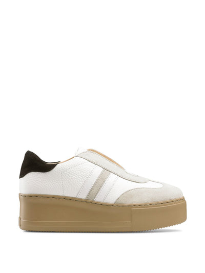 Russell & Bromley Stripe flatform sneakers at Collagerie