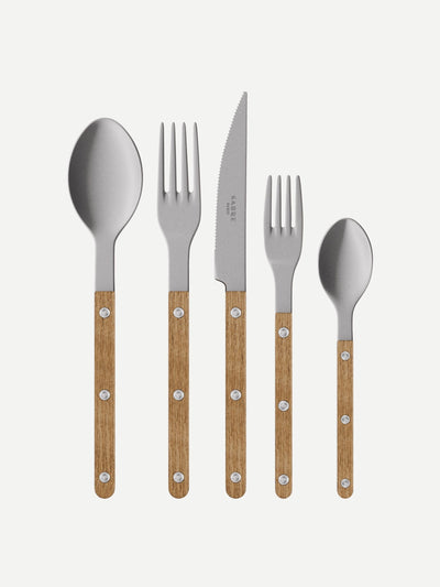 Sabre Bistrot Vintage Teak cutlery (set of 5) at Collagerie
