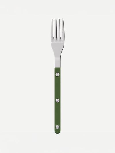 Sabre Bistrot Solid salad fork in green at Collagerie