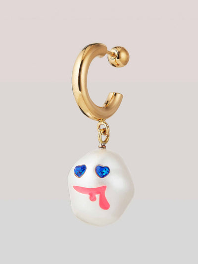 Saf Safu Drooling cotton-candy earring at Collagerie