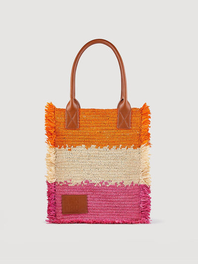 Sandro Raffia tote bag at Collagerie