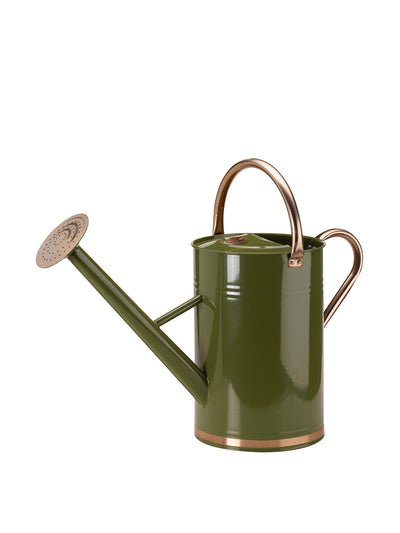 Sarah Raven Green metal watering can at Collagerie