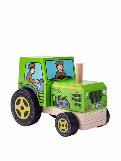 Bigjigs Toys Stacking tractor toy at Collagerie