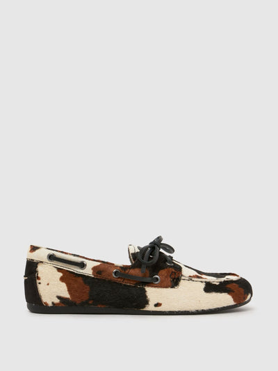 Bibi Lou Tana boat in black multi at Collagerie