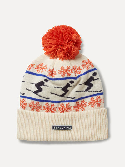 Sealskinz Earlham waterproof cold weather ski bobble hat at Collagerie