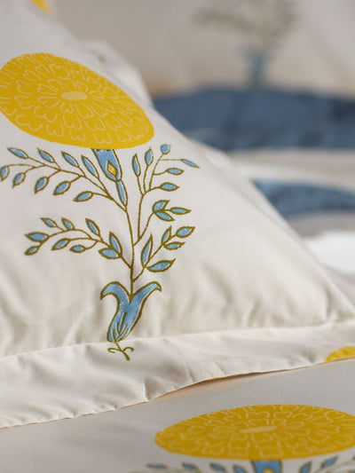 Molly Mahon Marigold 100% cotton bed linen at Collagerie