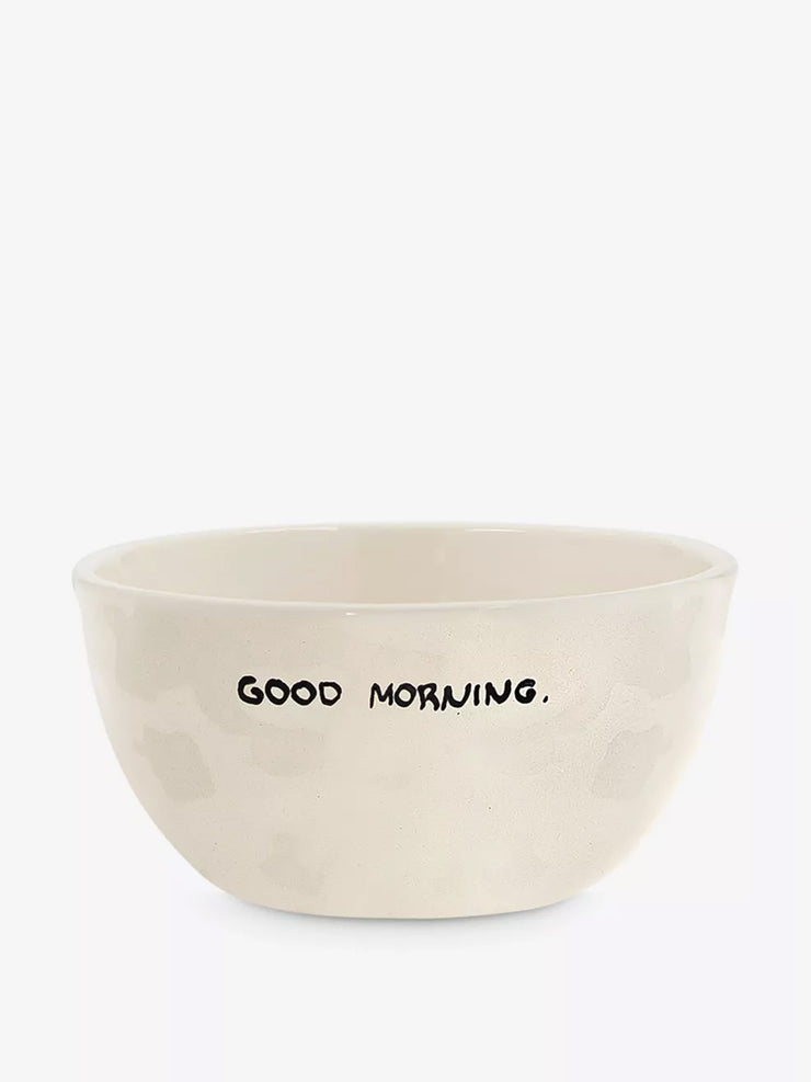 Good Morning ceramic bowl Interiors Anna + Nina    - Collagerie