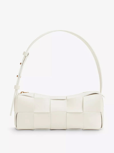 Bottega Veneta Cassette Intrecciato leather shoulder bag at Collagerie