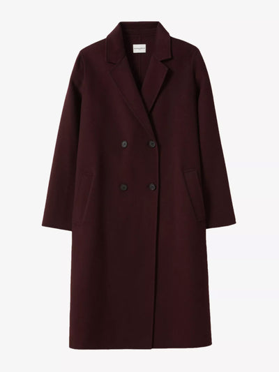 Claudie Pierlot Galant double-breasted wool-blend coat at Collagerie