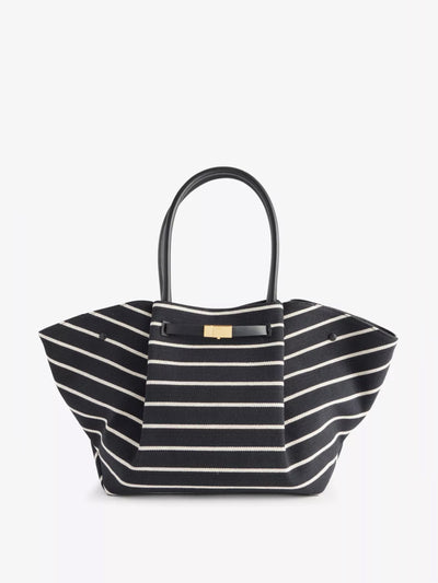 Demellier New York breton-stripe cotton tote bag at Collagerie