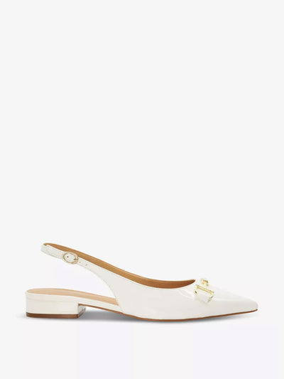 Dune Hopeful D-shape snaffle leather ballet shoes at Collagerie