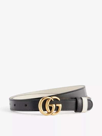 Gucci Double G reversible leather belt at Collagerie