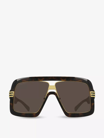 Gucci Square-frame acetate sunglasses at Collagerie