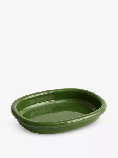 Hay Barro large green terracotta dish at Collagerie