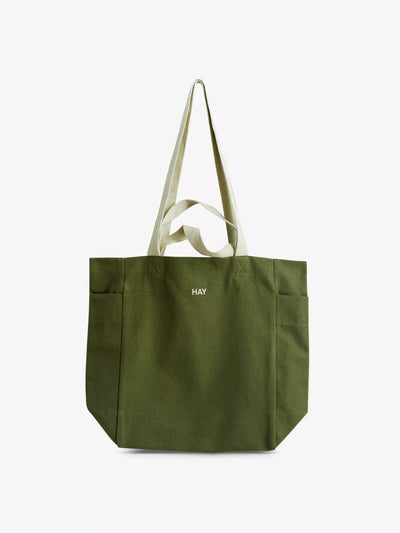 Hay Everyday logo text-print organic-cotton tote bag at Collagerie