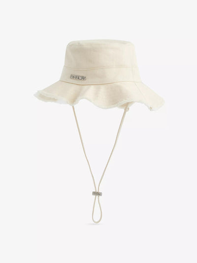 Jacquemus Le Bob Artichaut neck-strap cotton bucket hat at Collagerie